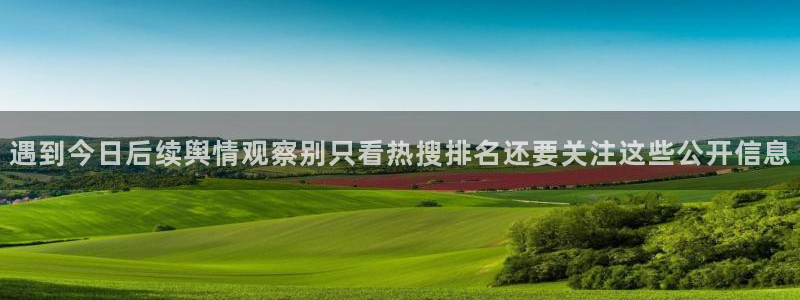 黑料热点话题：遇到今日后续舆情观察别只看热搜排名还要关注这些公开信息