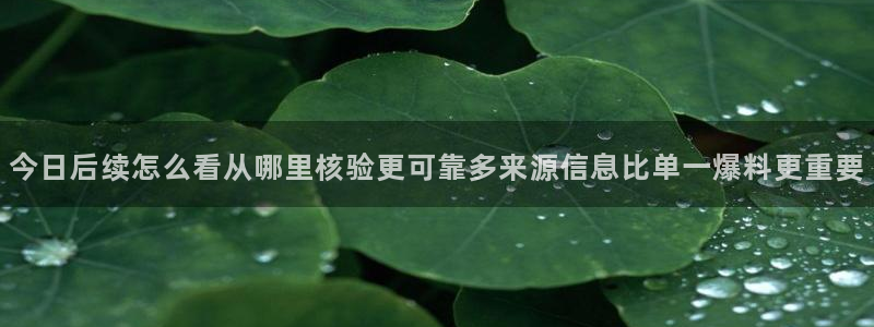 黑料爆料事件：今日后续怎么看从哪里核验更可靠多来源信息比单一爆料更重要