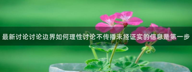 黑料新闻网：最新讨论讨论边界如何理性讨论不传播未经证实的信息是第一步